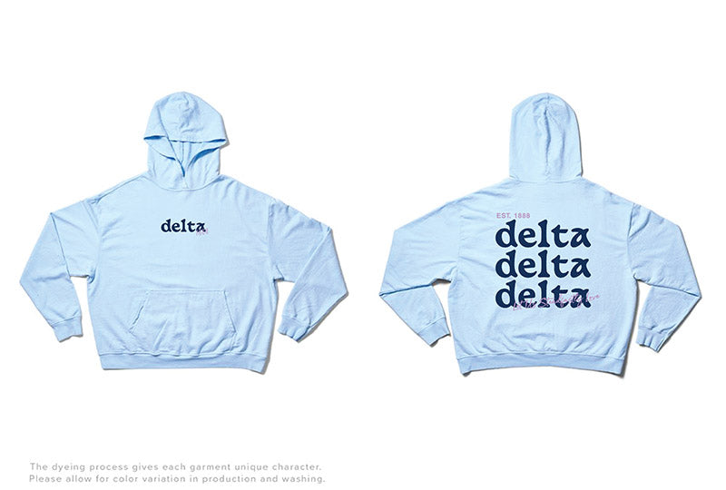 Arctic Blue Mix Type Matching Set Light Weight Sorority Hoodie