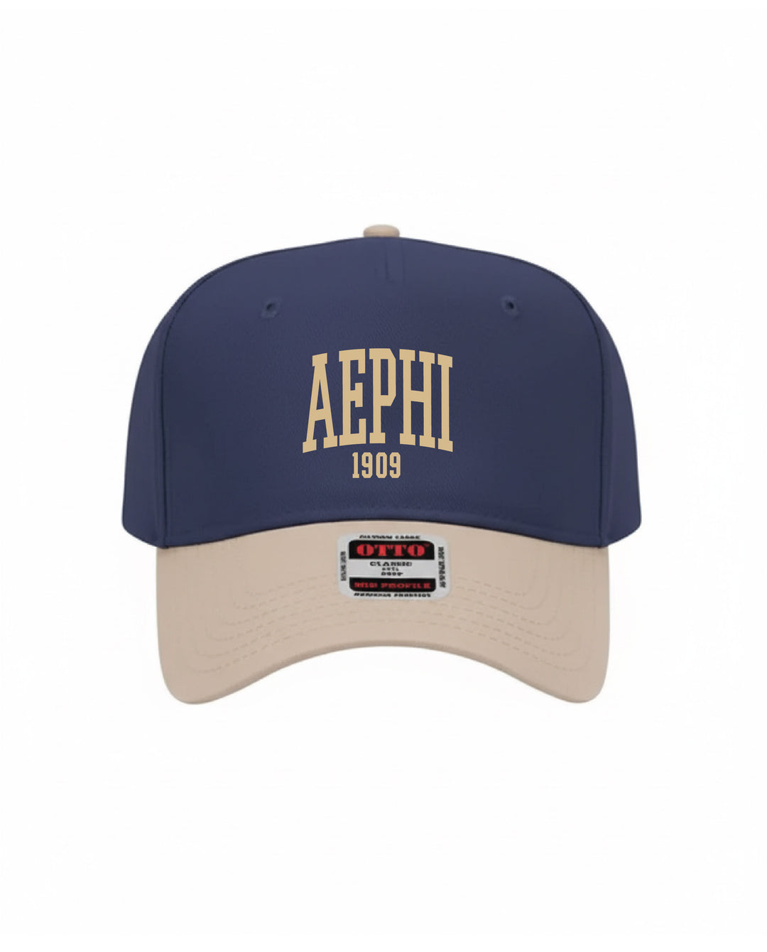 Est Year Embroidered Khaki/Navy Sorority Hat