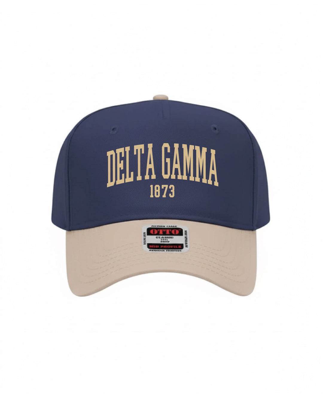 Est Year Embroidered Khaki/Navy Sorority Hat