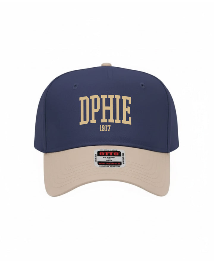 Est Year Embroidered Khaki/Navy Sorority Hat