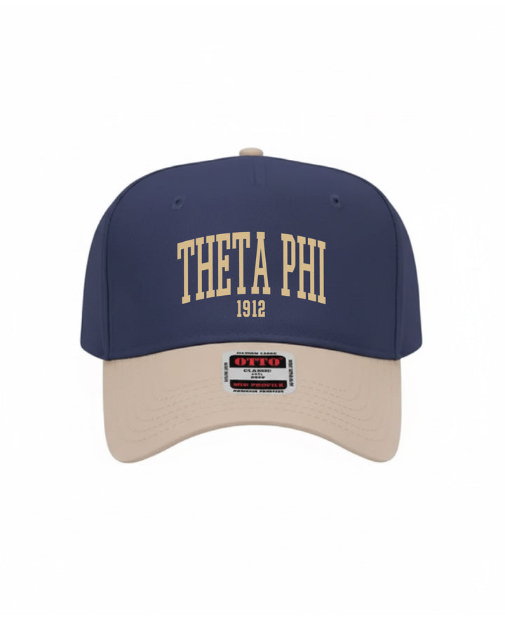 Est Year Embroidered Khaki/Navy Sorority Hat