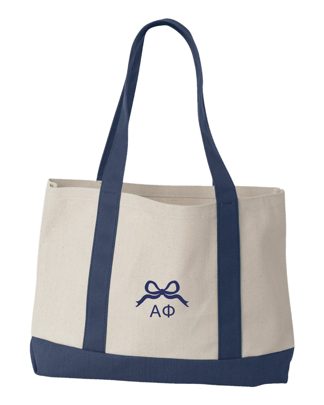 Embroidered Bow Sorority Tote