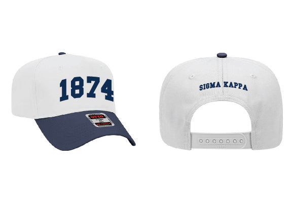 Navy Est Year Embroidered Sorority Hat