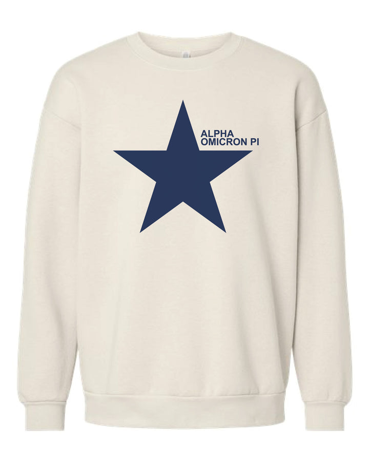 Navy Star Sorority Crewneck