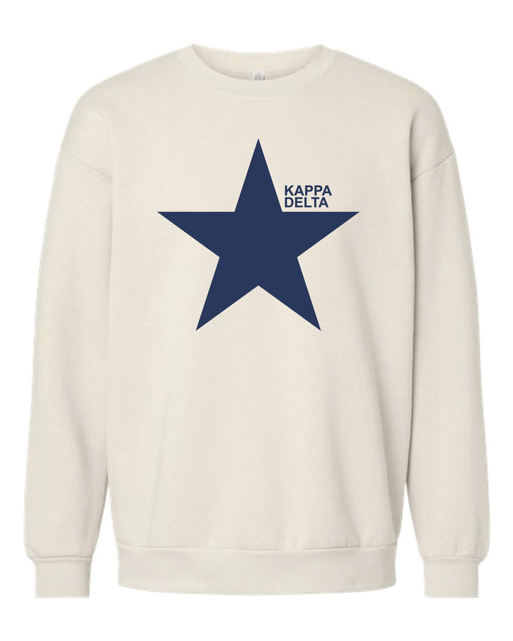 Navy Star Sorority Crewneck - 2XL - 3XL