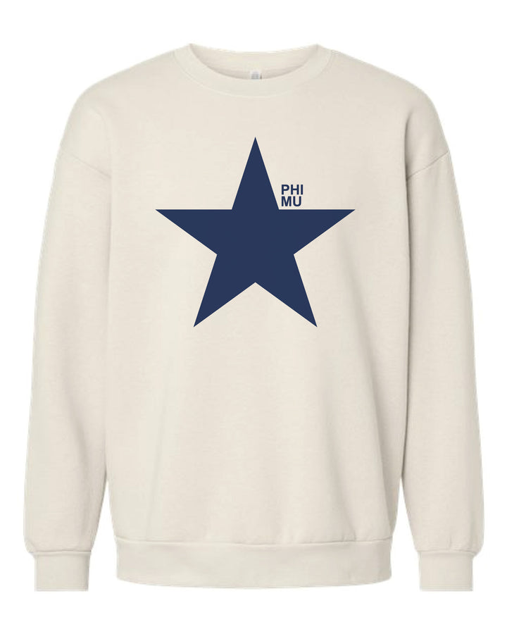 Navy Star Sorority Crewneck