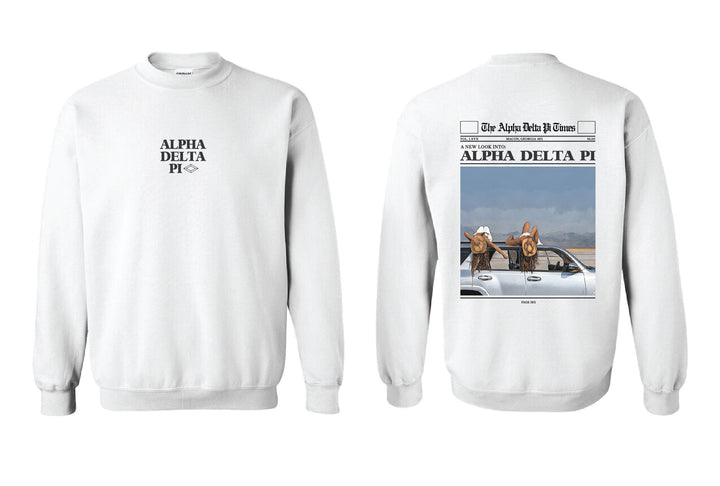 Alpha Delta Pi Newsletter Crewneck