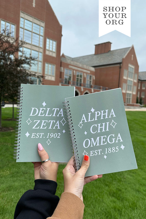 Green Sorority Notebook