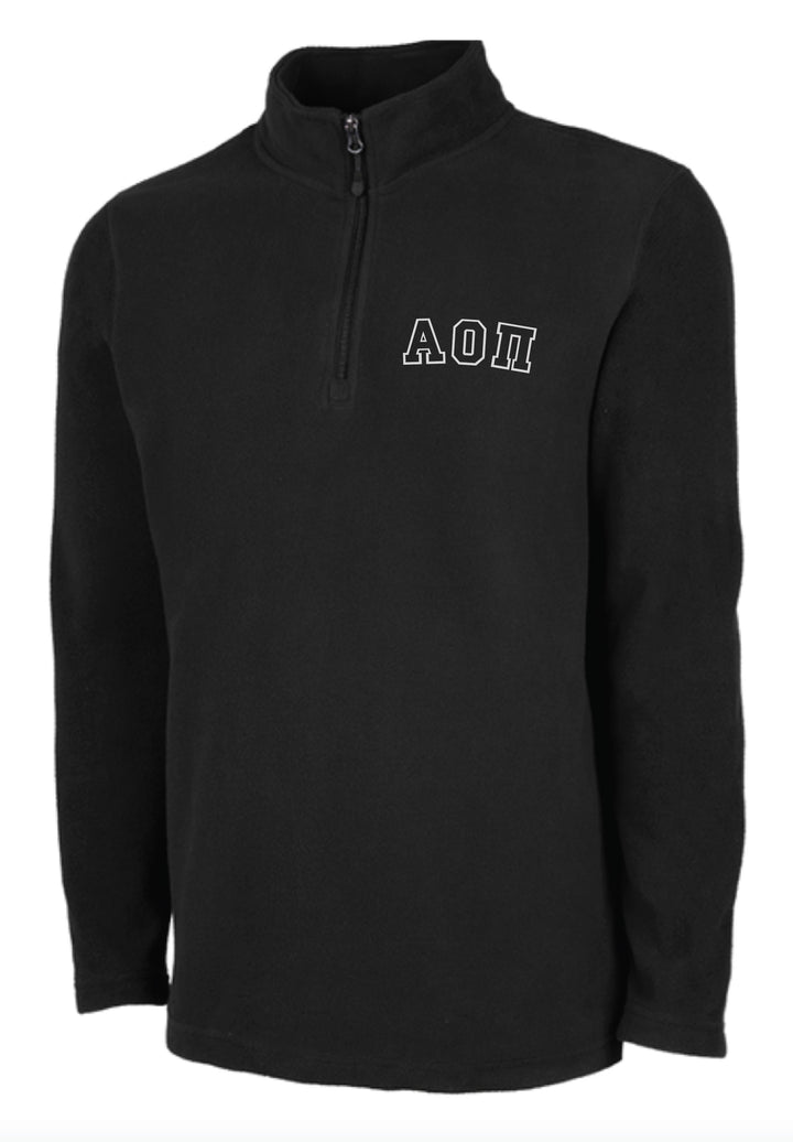 Sorority Letter Outlined Embroidered Fleece Pullover