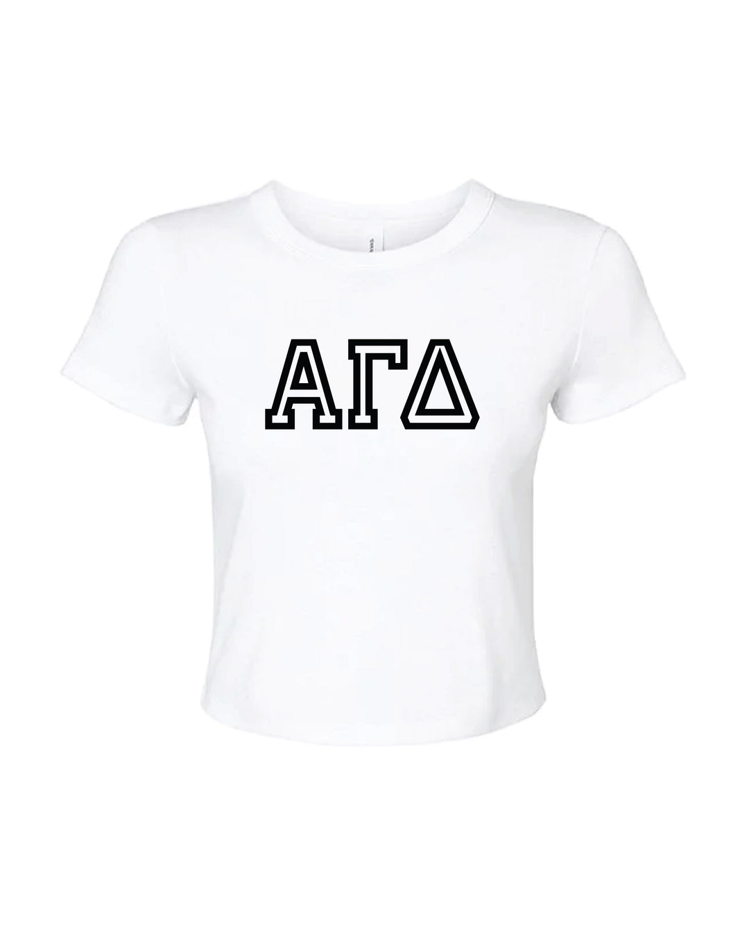 Greek Letters Outlined Sorority Baby Tee
