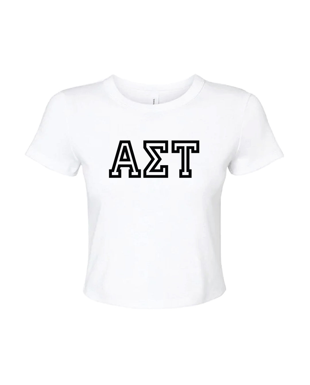 Greek Letters Outlined Sorority Baby Tee