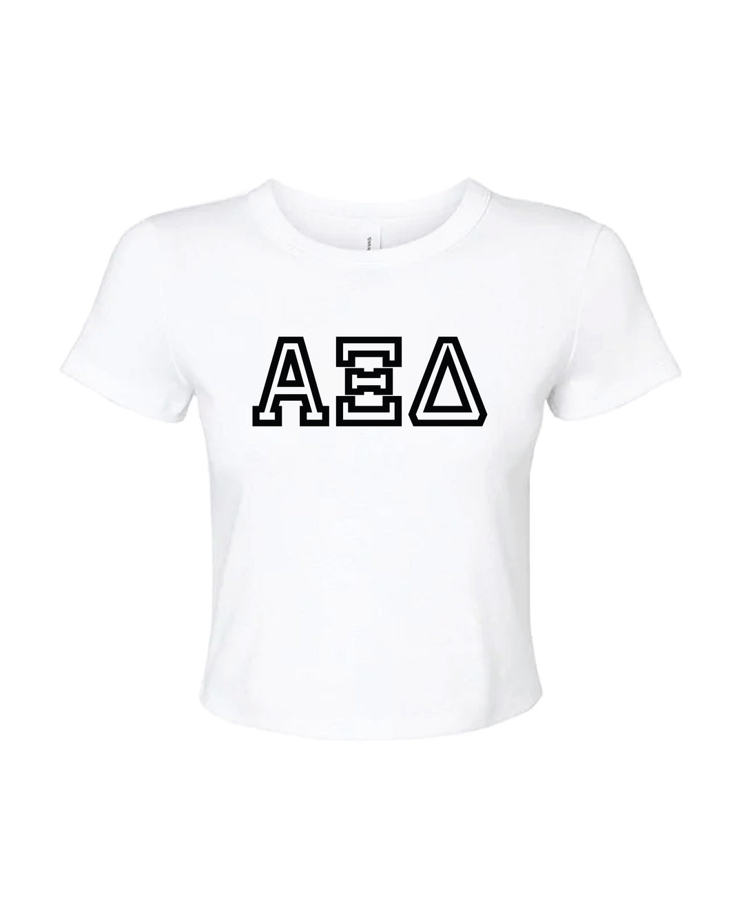 Greek Letters Outlined Sorority Baby Tee