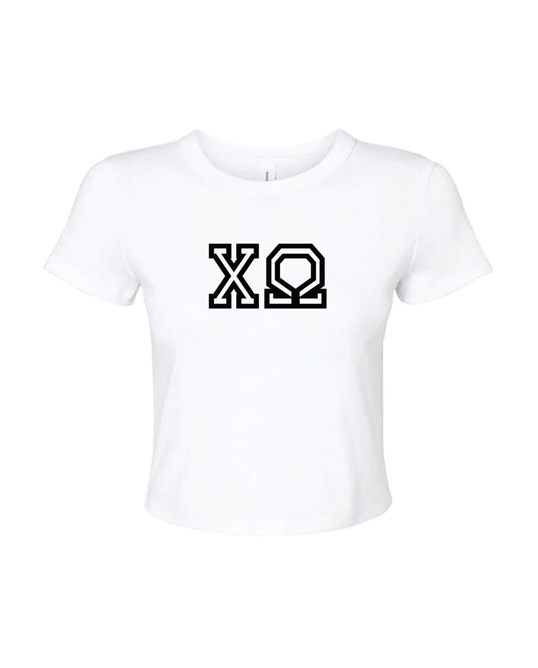 Greek Letters Outlined Sorority Baby Tee