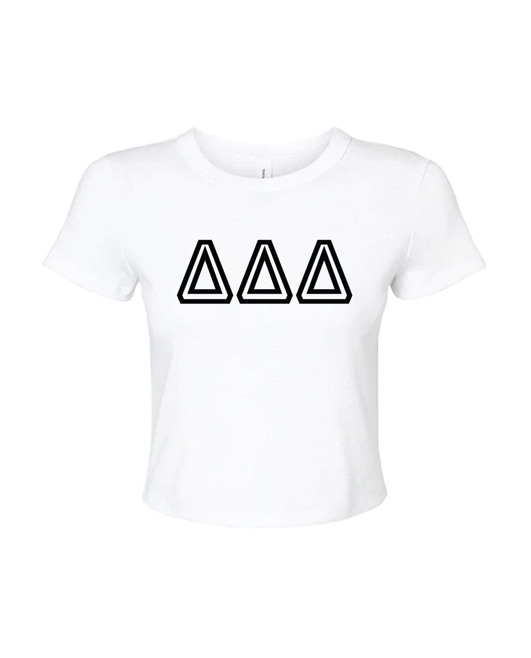 Greek Letters Outlined Sorority Baby Tee