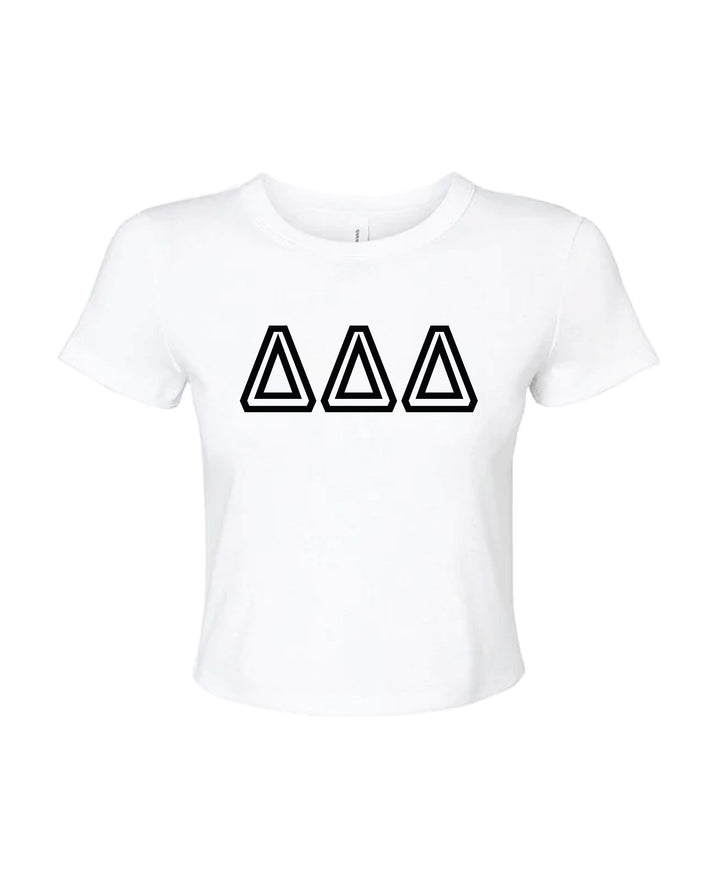 Greek Letters Outlined Sorority Baby Tee