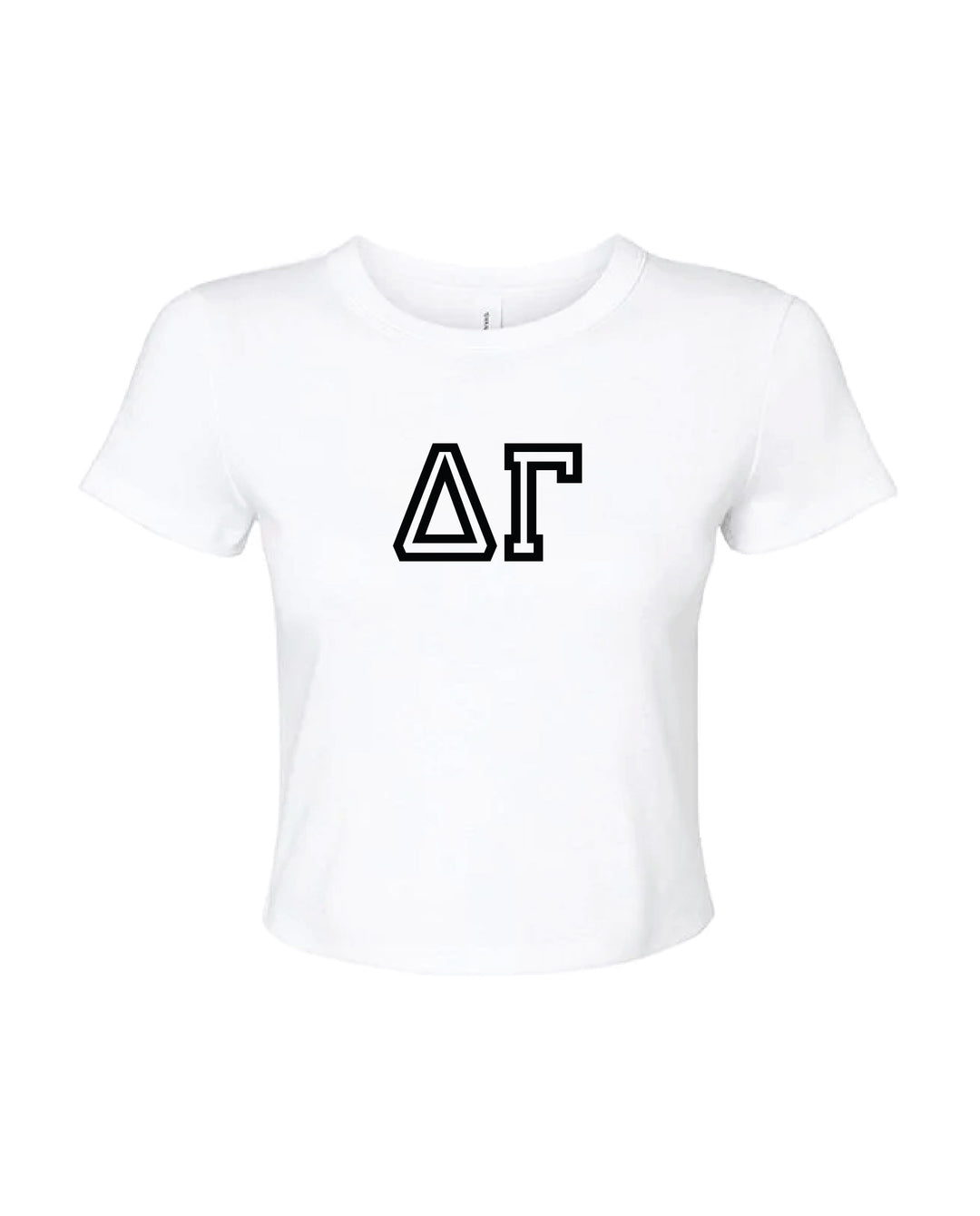 Greek Letters Outlined Sorority Baby Tee