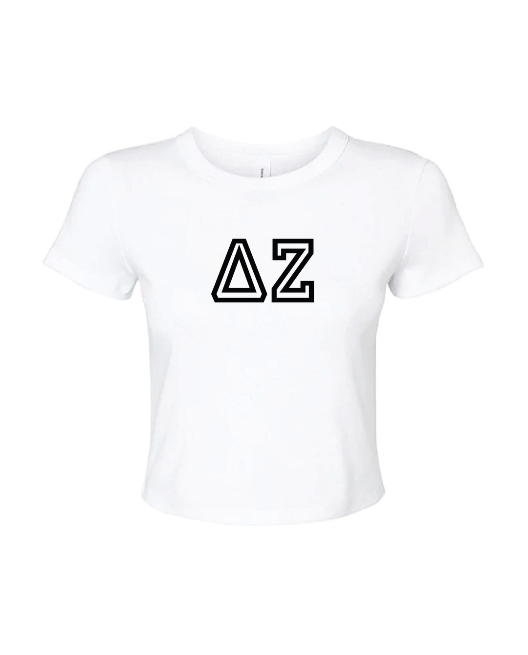 Greek Letters Outlined Sorority Baby Tee