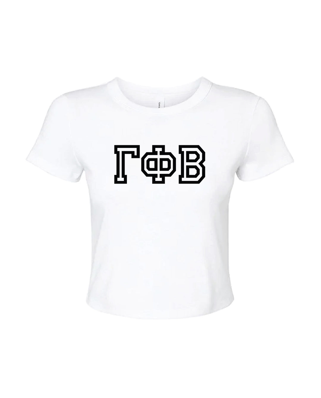 Greek Letters Outlined Sorority Baby Tee