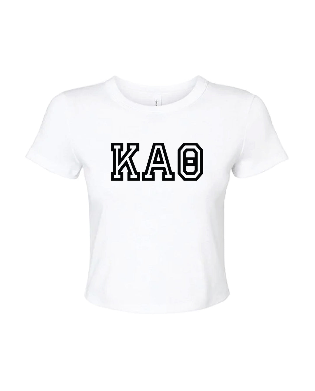 Greek Letters Outlined Sorority Baby Tee