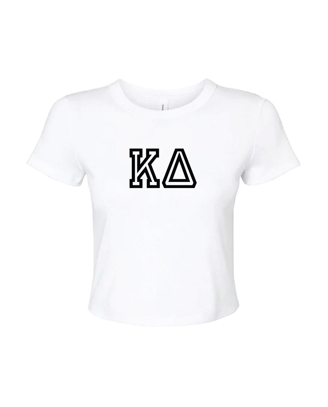 Greek Letters Outlined Sorority Baby Tee