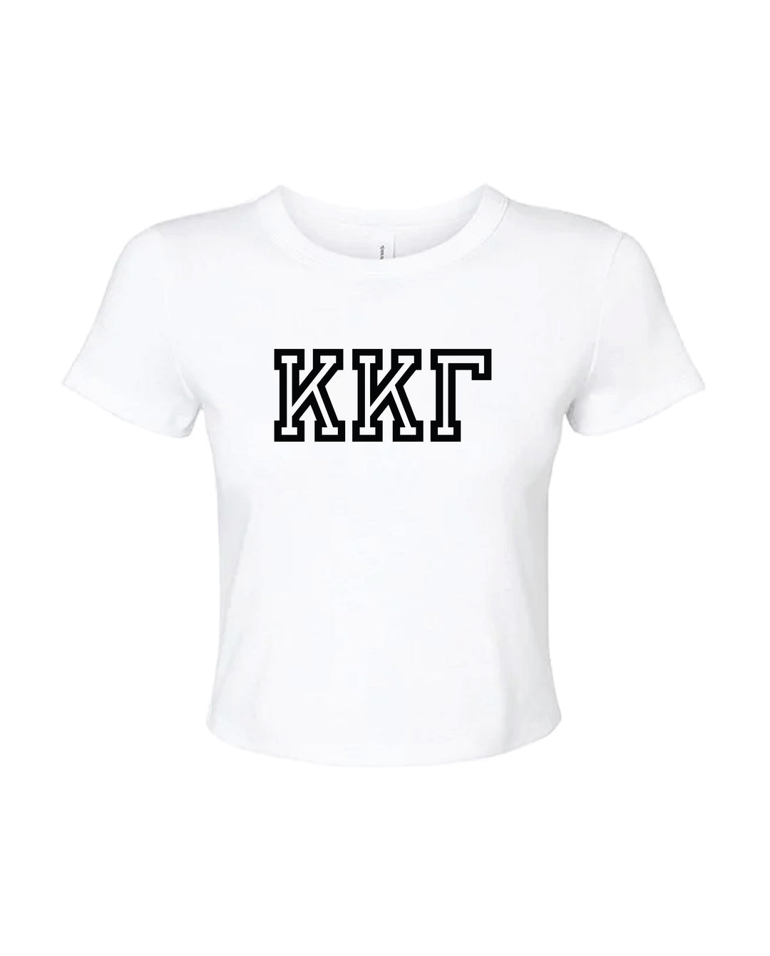 Greek Letters Outlined Sorority Baby Tee
