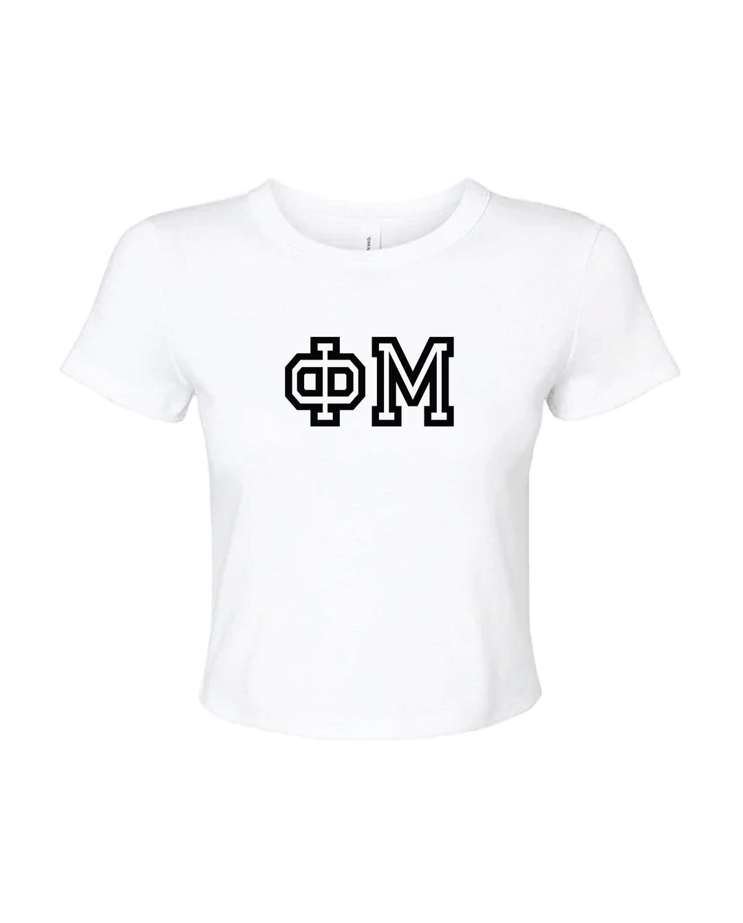 Greek Letters Outlined Sorority Baby Tee