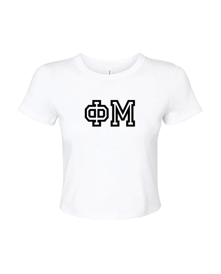 Greek Letters Outlined Sorority Baby Tee