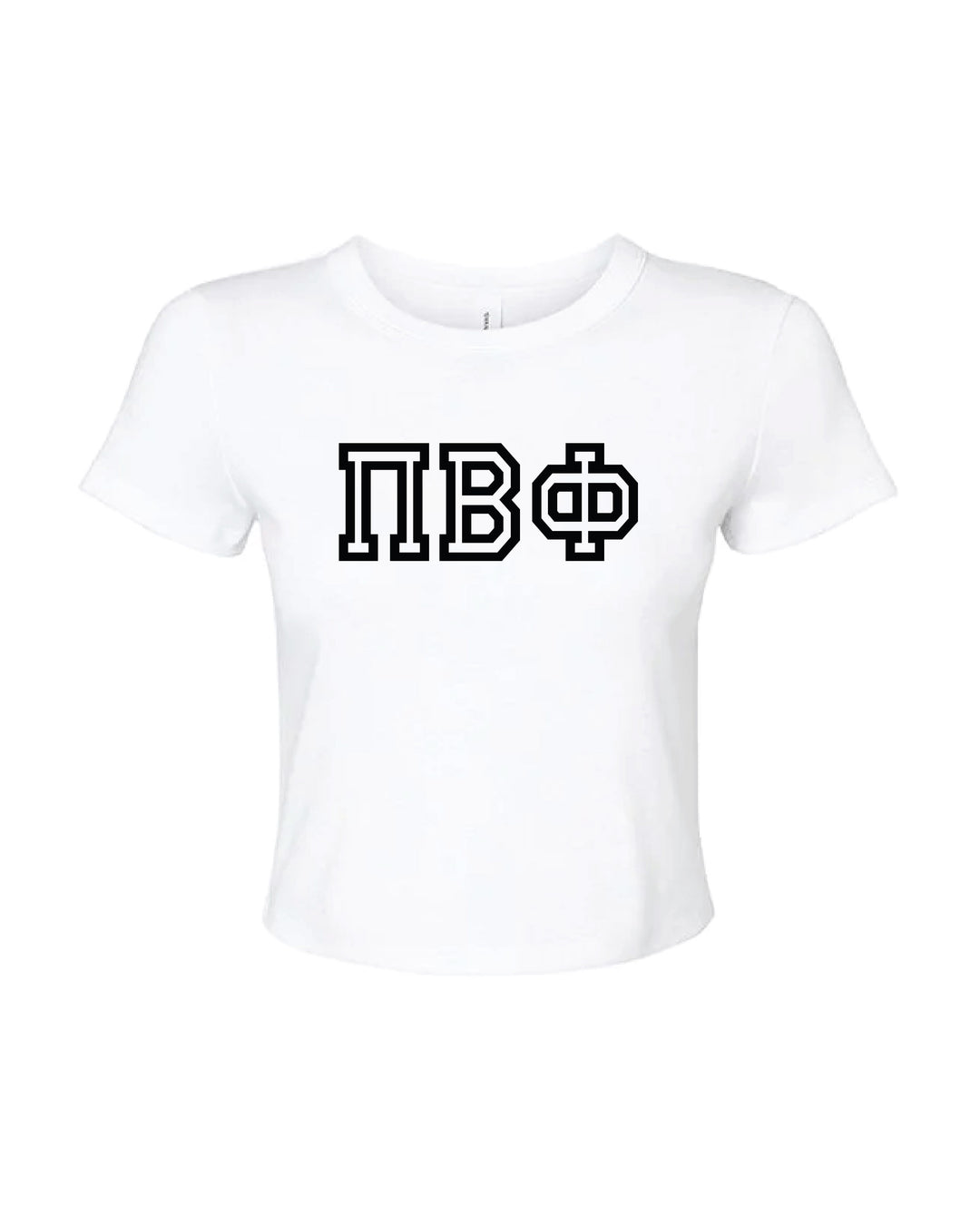 Greek Letters Outlined Sorority Baby Tee