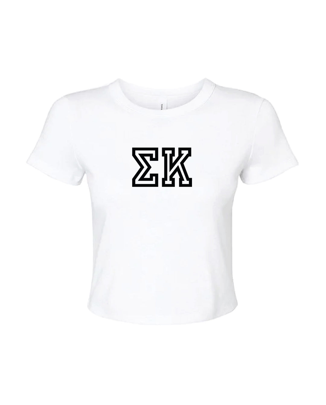 Greek Letters Outlined Sorority Baby Tee