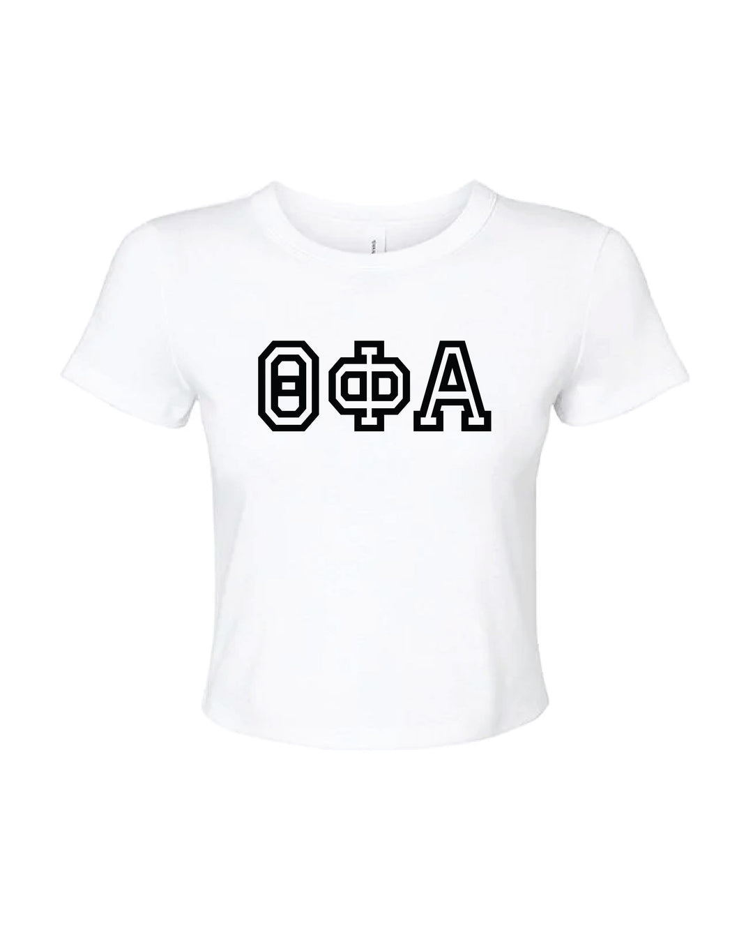 Greek Letters Outlined Sorority Baby Tee