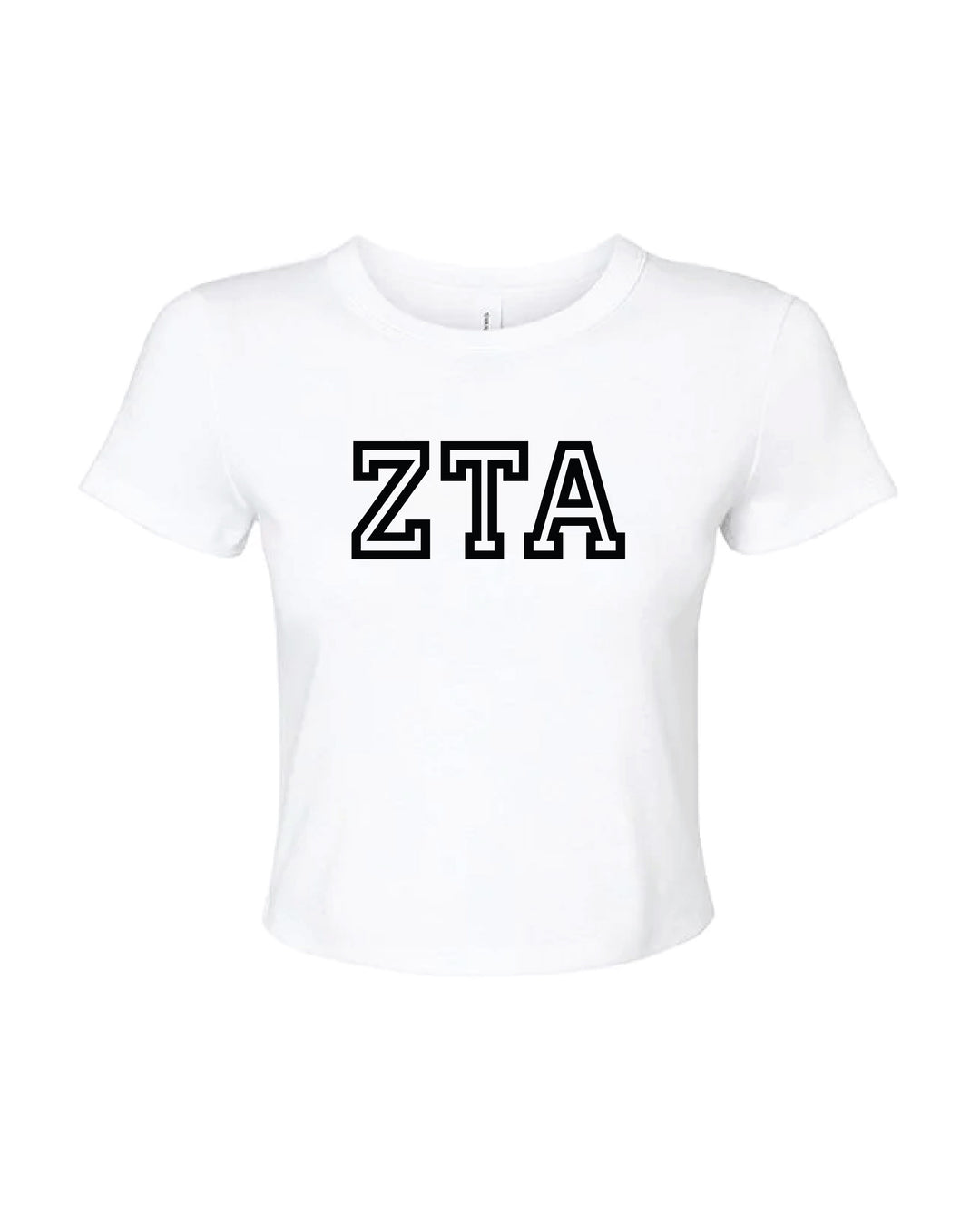 Greek Letters Outlined Sorority Baby Tee