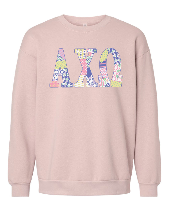 Patchwork Sorority Crewneck