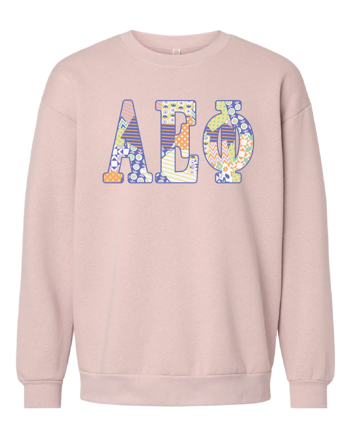 Patchwork Sorority Crewneck