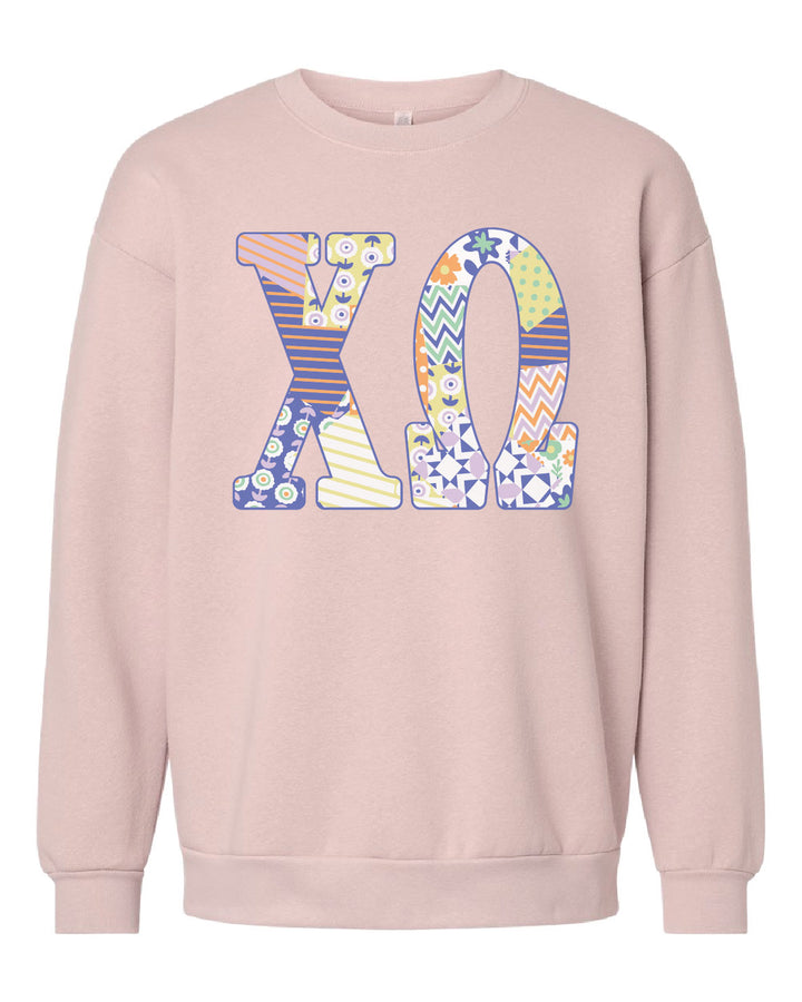 Patchwork Sorority Crewneck