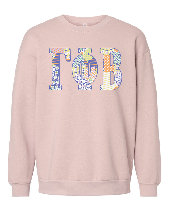 Patchwork Sorority Crewneck