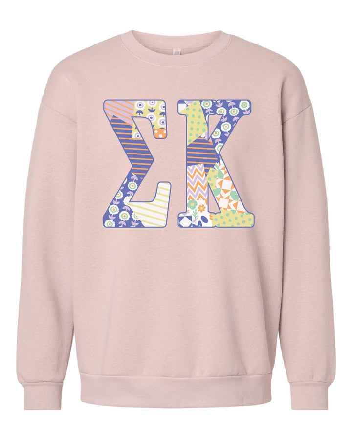 Patchwork Sorority Crewneck