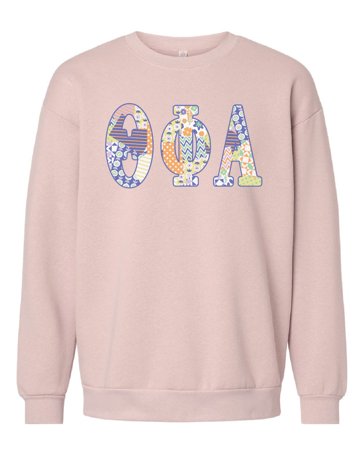 Patchwork Sorority Crewneck