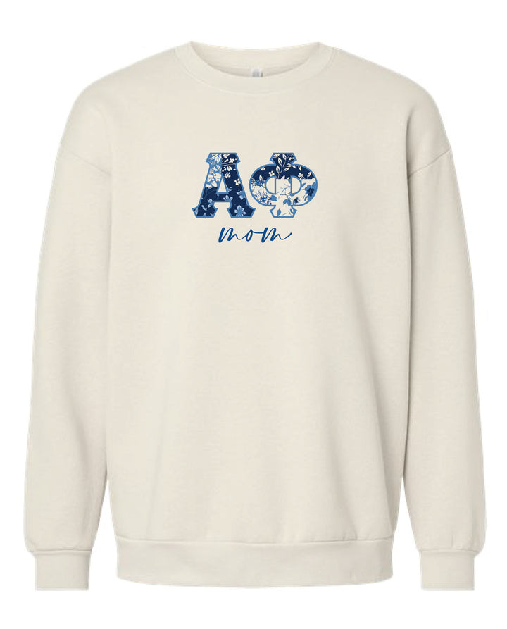 Patchwork Print Mom Sorority Crewneck 2XL