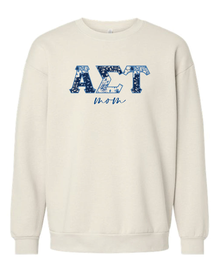 Patchwork Print Mom Sorority Crewneck 2XL