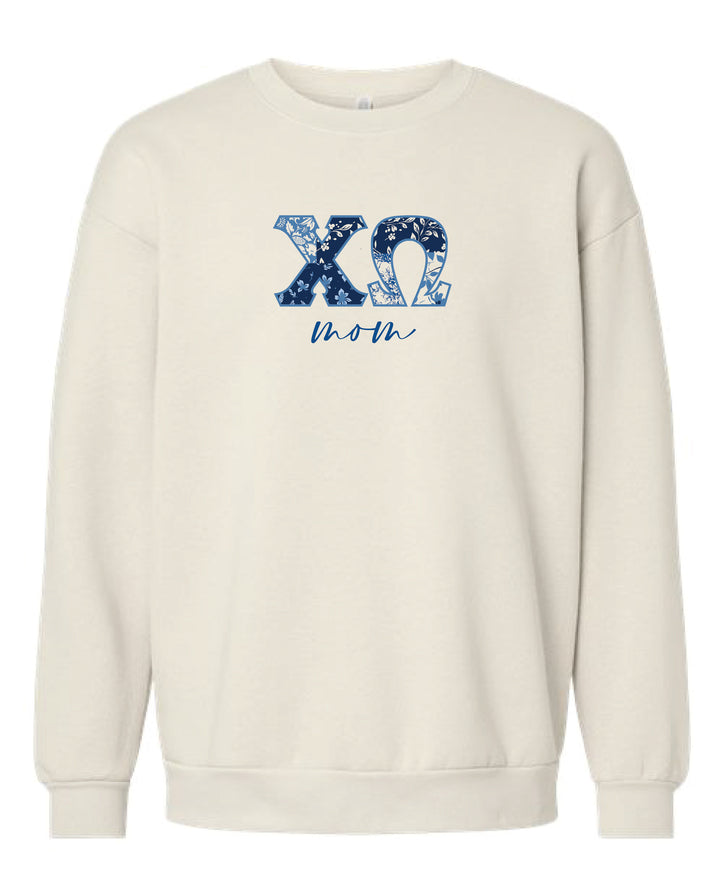 Patchwork Print Mom Sorority Crewneck 2XL