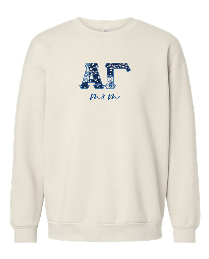 Patchwork Print Mom Sorority Crewneck 2XL