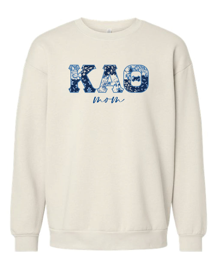 Patchwork Print Mom Sorority Crewneck 2XL