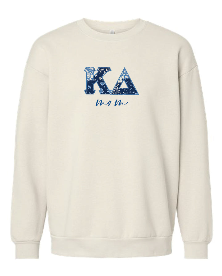 Patchwork Print Mom Sorority Crewneck 2XL