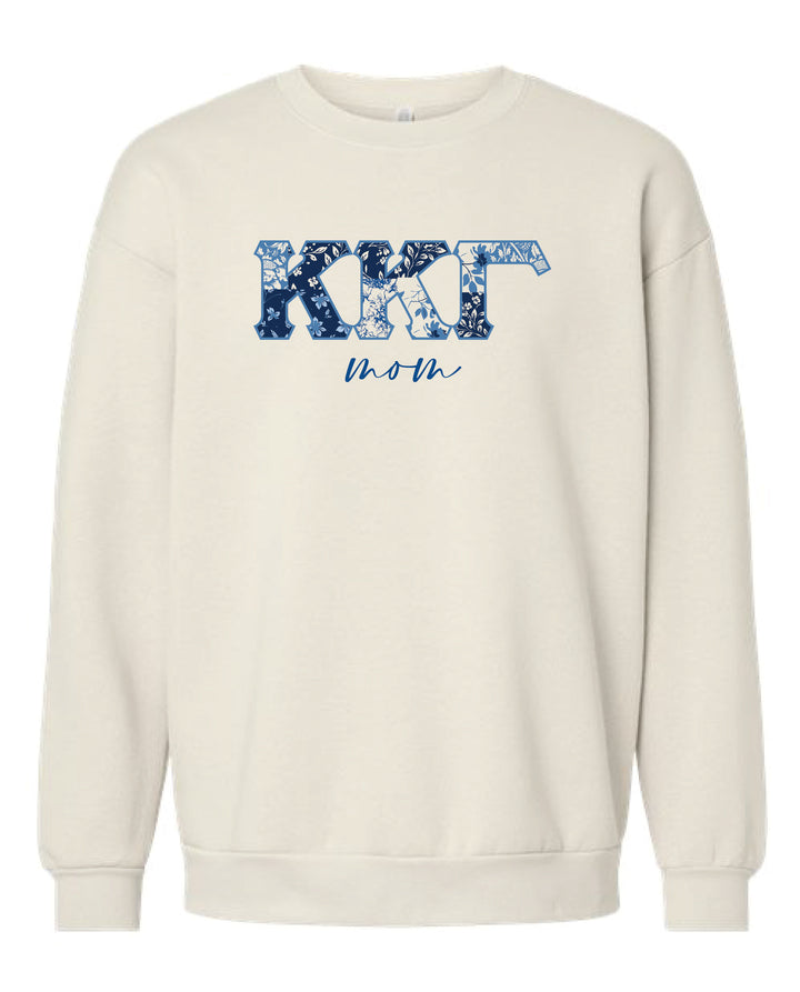 Patchwork Print Mom Sorority Crewneck 2XL