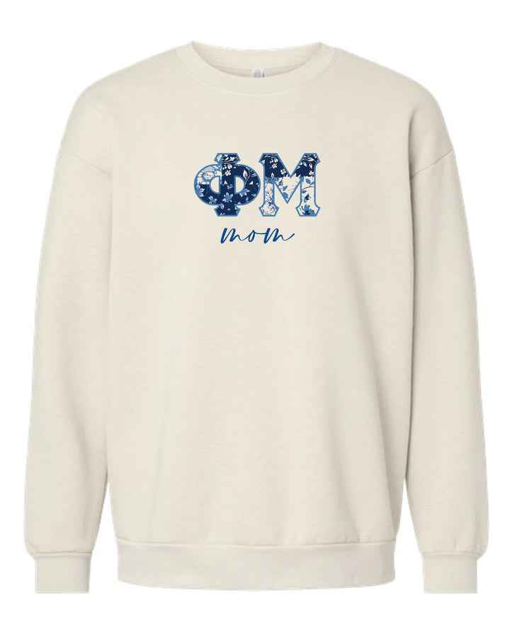 Patchwork Print Mom Sorority Crewneck 2XL