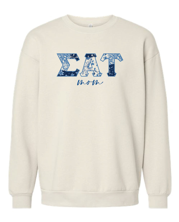 Patchwork Print Mom Sorority Crewneck 2XL