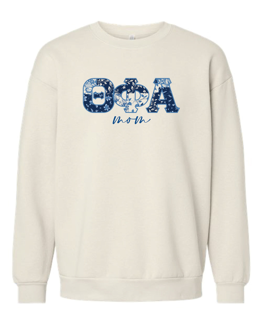 Patchwork Print Mom Sorority Crewneck 2XL