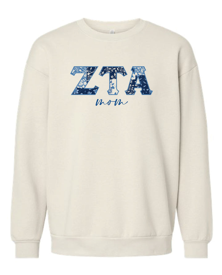 Patchwork Print Mom Sorority Crewneck 2XL