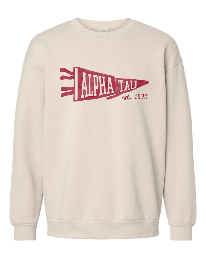 Alpha Sigma Tau Pennant Sorority Crewneck