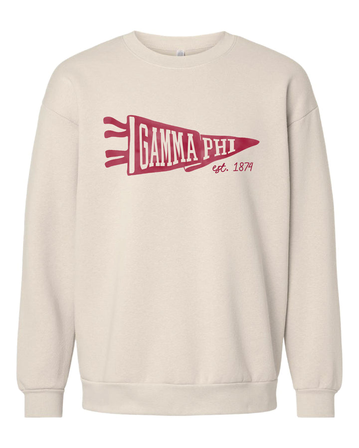 Gamma Phi Beta Pennant Sorority Crewneck